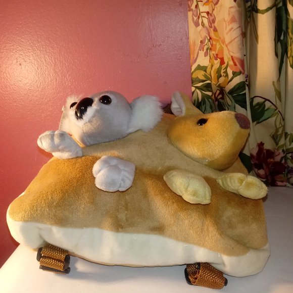 KANGAROO A/ KAWALA BEAR "I LOVE AUSTRALIA" BABY'S BACKPACK - Picture 9 of 10